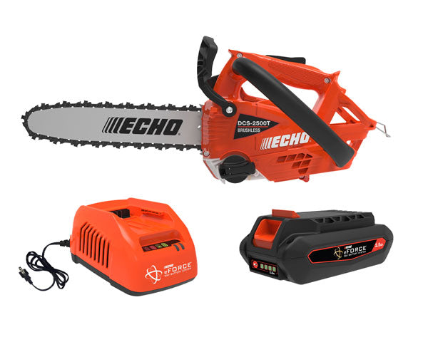 チャオ　二点セット Echo DCS-2500T 56V Top Handle Chainsaw with 2.5AH Battery