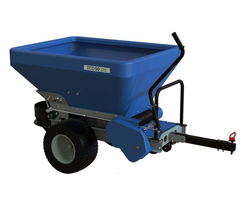 Ecolawn ECO 150 Compost Spreader Self Propelled Walk Behind 3 Wheel 11.5 Cu Ft Vanguard 6.5 HP