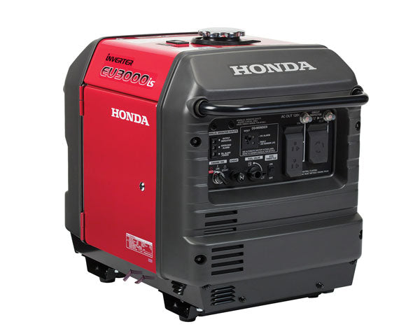 Honda Electric/Recoil Gasoline Portable Inverter Generator, 2800 Rated Watts, 3000 Surge Watts, 120VAC Model: EU3000IS1A