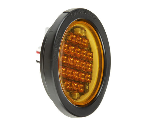 North American Signal LEDQR-A LED Round Warning Light with Grommet Mount