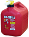 No Spill No-Spill Container 5 Gallon Red